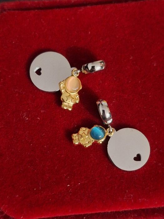 Nowy charms stal chirurgiczna 316l. Dziewczynka / chłopczyk