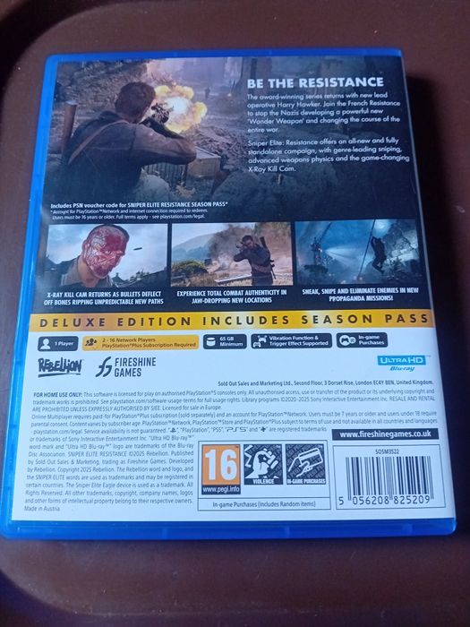 Sniper Elite [Jogos PS5]