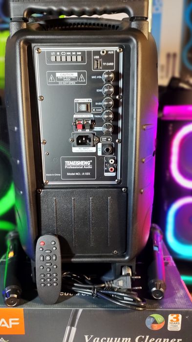 Караоке акустика Temeisheng-18, Bluetooth,SD,USB,FM,ПультДУ,2штмикро