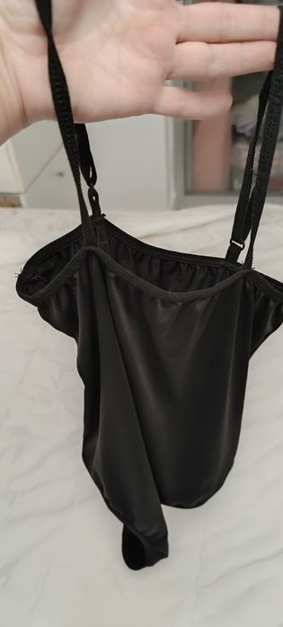 Body preto de lycra. Tamanho S. Como novo