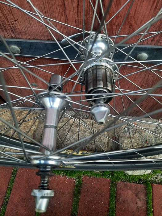 koła szosowe 28" shimano 600 tricolor / wolber tx profil stożki 7s cu1