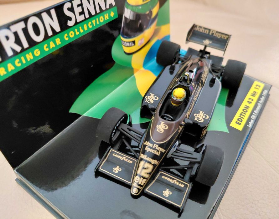 Ayrton Senna F1 Lotus JPS 98 T 1986 Minichamps Venteira • OLX.pt