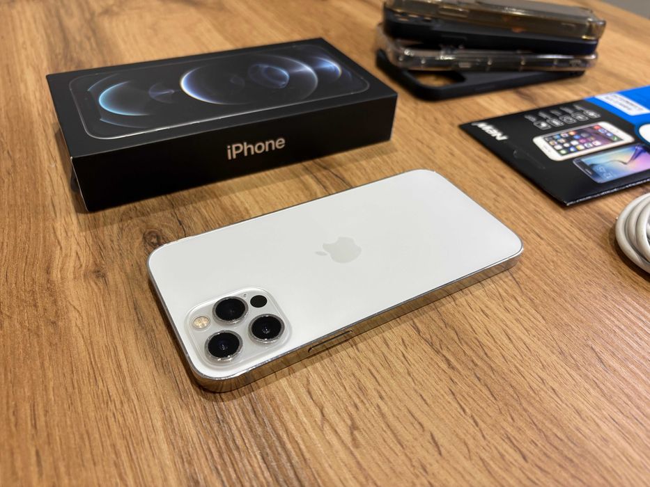 Okazja! Iphone 12 Pro - Biały/Srebrny! Gwarancja! Kondycja Bat 100% !