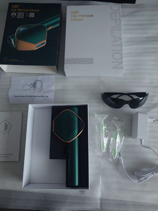 Depilator laserowy IPL Bezbolesny do Twarzy Ciała Bikini Kompletny