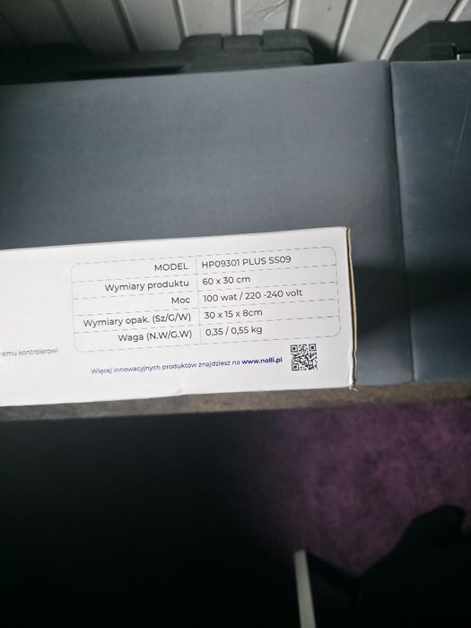 poduszka elektryczna marki Nolli, model HP09301 PLUS SS09.