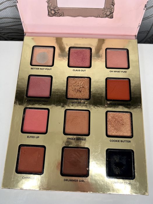 Paleta cieni Too Faced – oryginalna, używana, świąteczna edycja