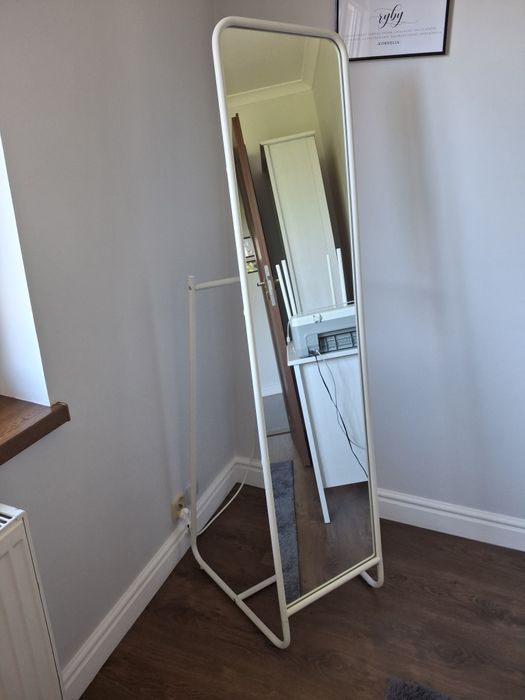 Lustro stojące białe IKEA KNAPPER  48x160