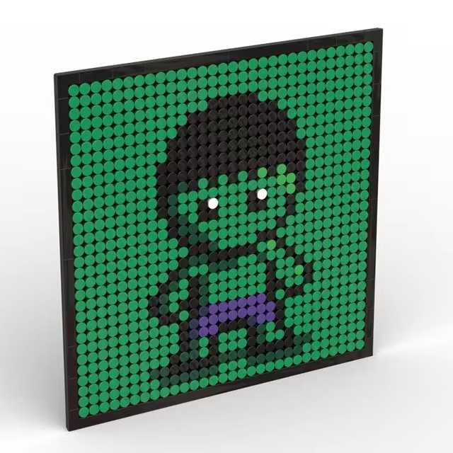 Lego Flat Tile Round 1x1, ok. 400 szt. Zielony