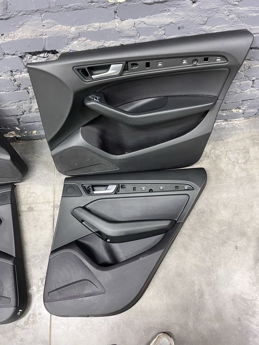 Карти дверей обшивка дверей Audi Q5 A4 B8 A4B9 чорні память без памяті