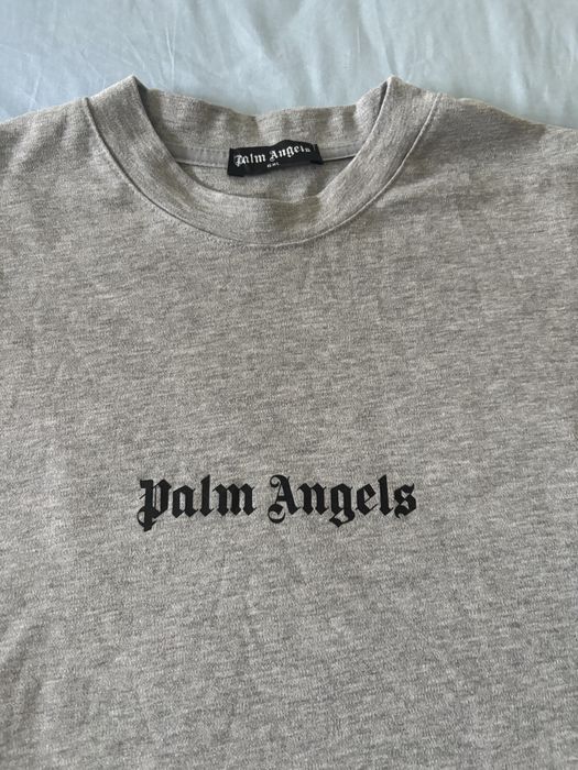 Szara koszulka t-shirt Palm Angels Classic Logo Oversize 6XL