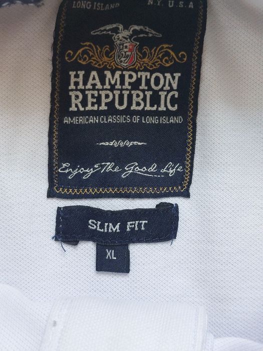 100%bawełna. Błękitne polo. Kappahl Hampton Republic. Rozmiar XL