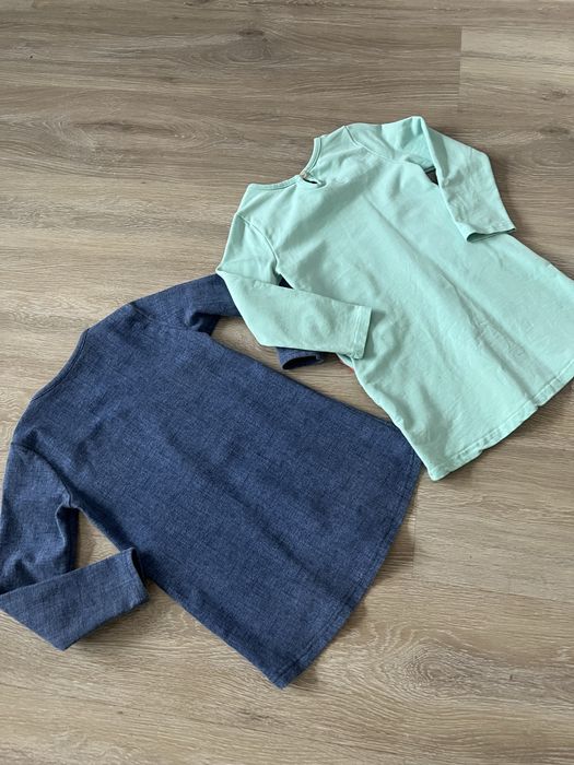 Komplet zestaw 110-116 dwie długie bluzy dziewczęce myszka minnie
