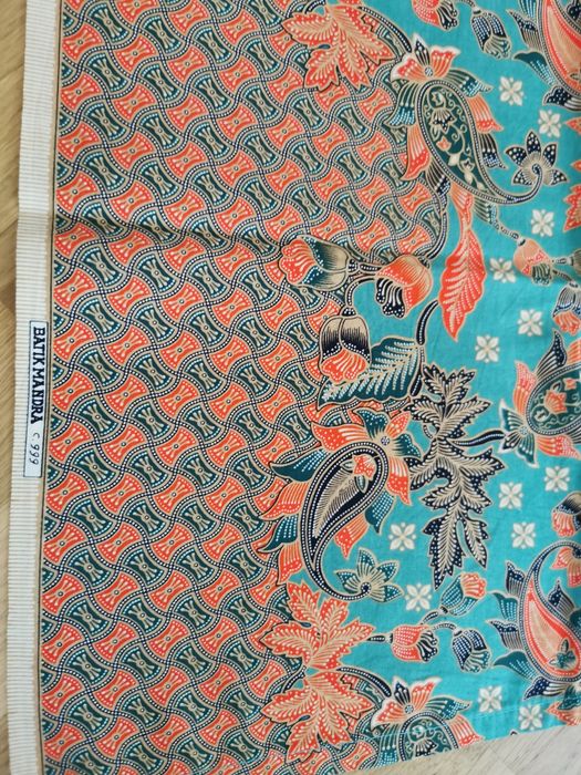 Tkanina batik z Bali – gotowa na obrus, nowa, unikatowa