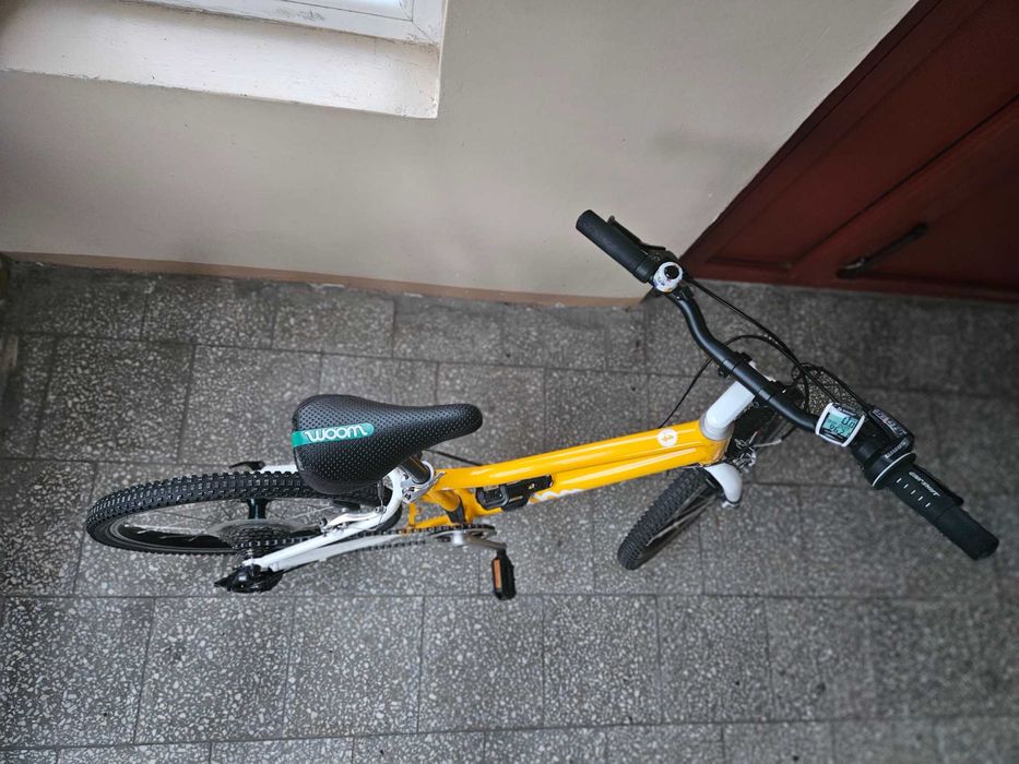 Rower WOOM 4 żółty, koła 20 cali