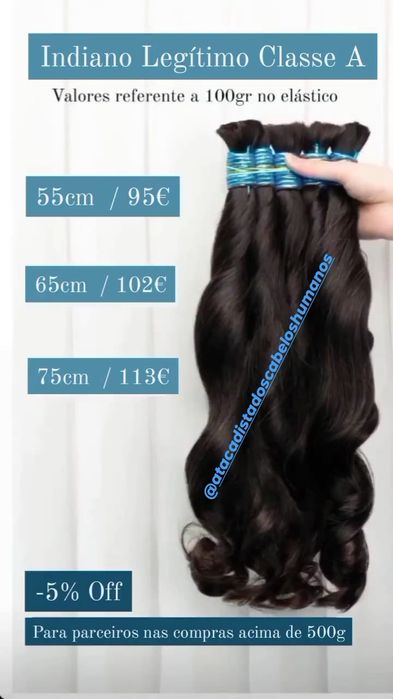 Cabelo 100% Humano /Mega Hair / Extensões