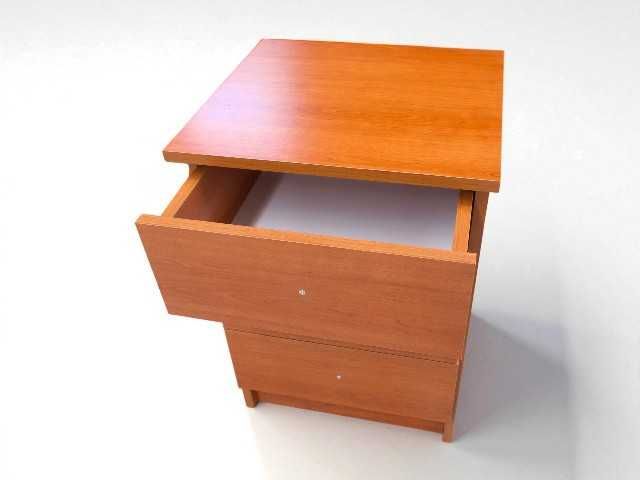 Mesa de Cabeceira com 3 Gavetas – Cerejeira