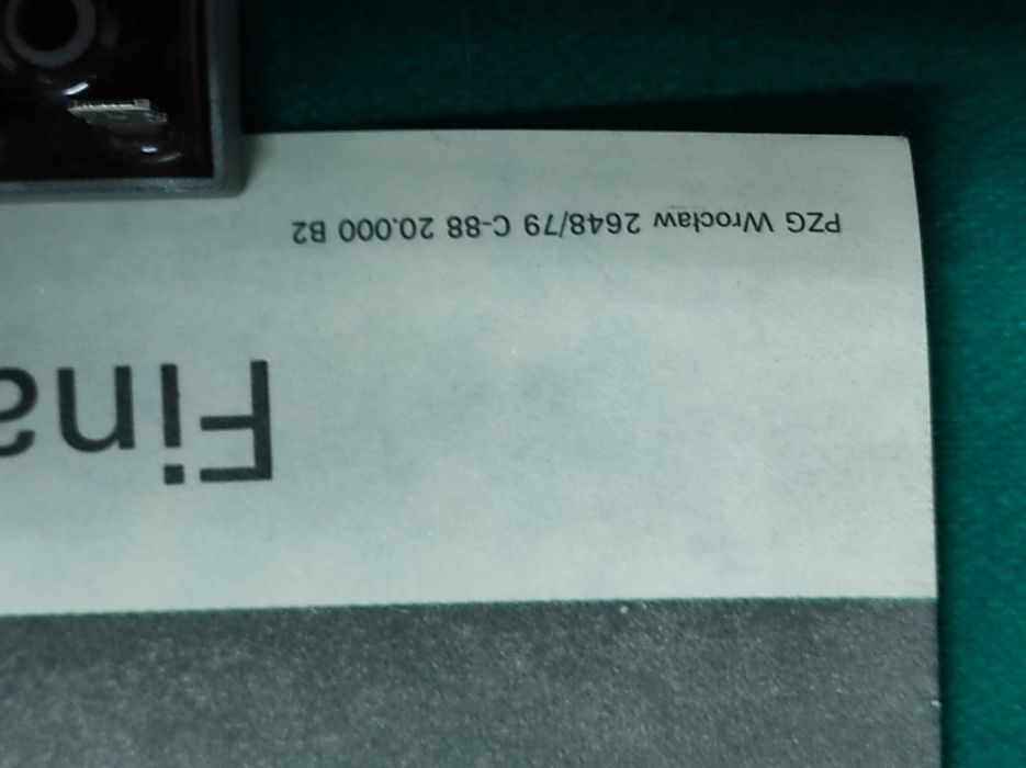 Plakat z PRL-U 1980r