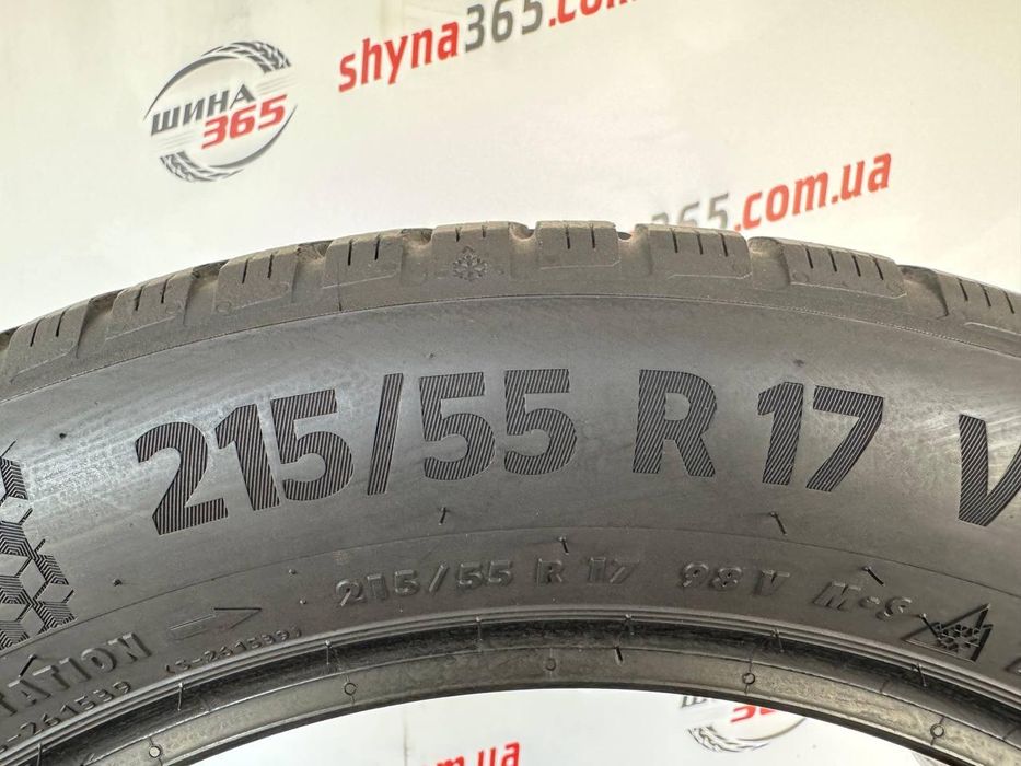 215/55 r17 continental wintercontact ts870p 5mm шини бу зима