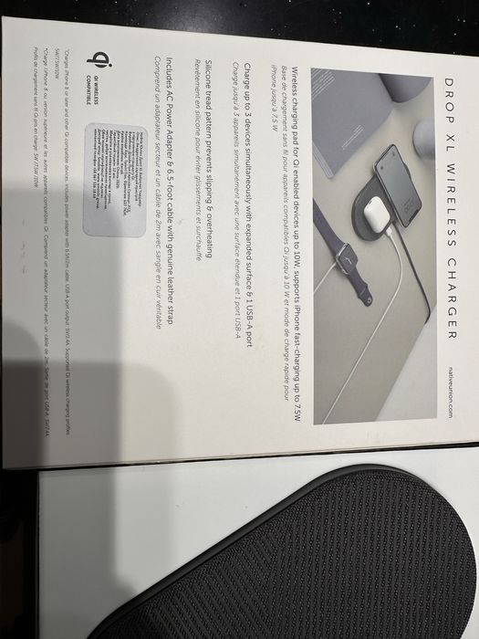 Бездротова зарядка Native Union XL на 2 пристрої