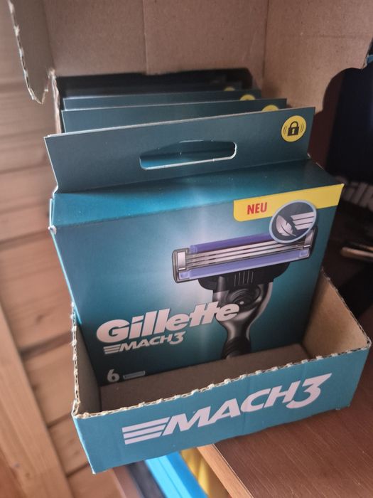Gillette Mach3 opakowanie 6 sztuk. Niemiecka dystrybucja.