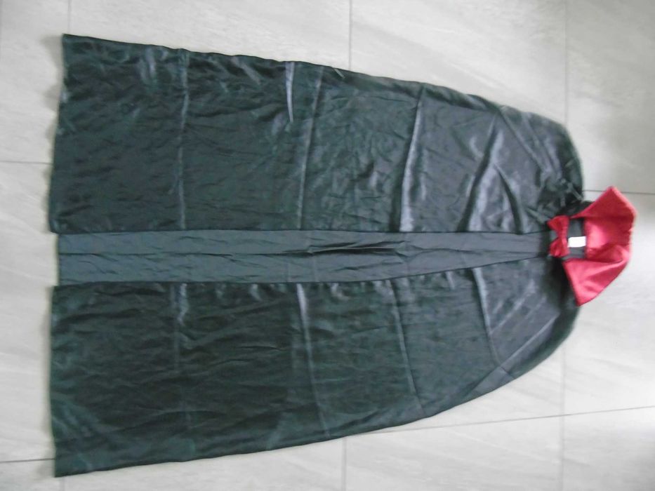 czarna peleryna halloween one size