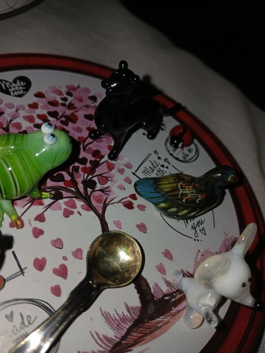 piękny prezent miniaturowe figurki ze szkła