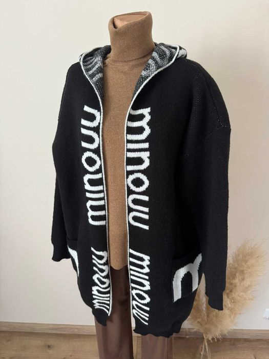 długi sweter kardigan tunika płaszczyk Minouu