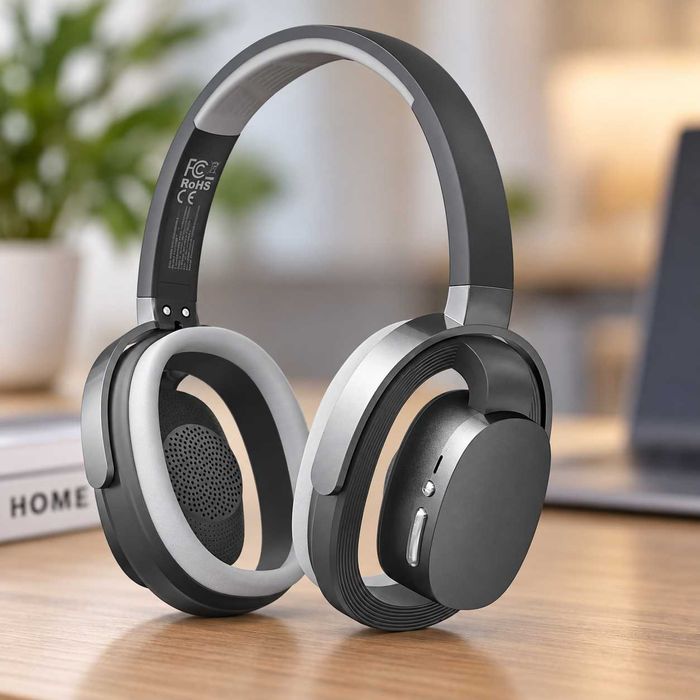 Бездротові навушники Bluetooth 5.4 Hi-Fi 360 мАг до 15 годин Over-Ear з басами Type-C для музики фільмів ігор смартфона ноутбука подарунок звуку