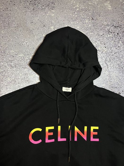 Черная премиальная худи кофта мужская Celine (Оригинал)