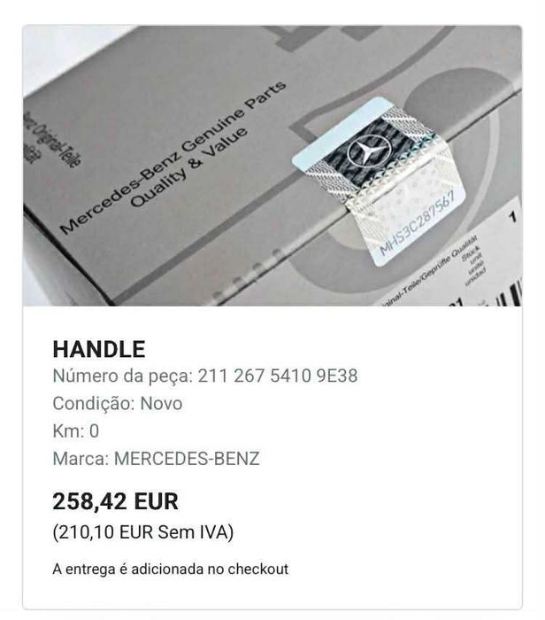 Manete Alavanca velocidades Mercedes classe E W211 auto avantgard