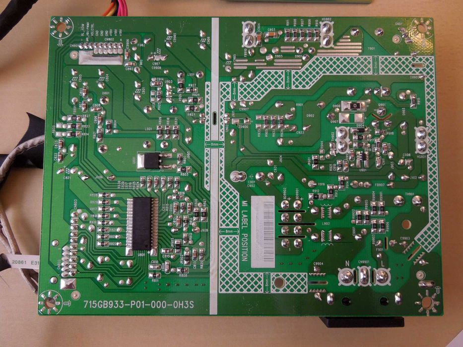 Mainboard / Powerboard / Button board / Cabos - monitor curvo HP 27XC