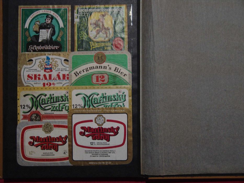 Etykiety z piwa z lat 80 tych + klaser
