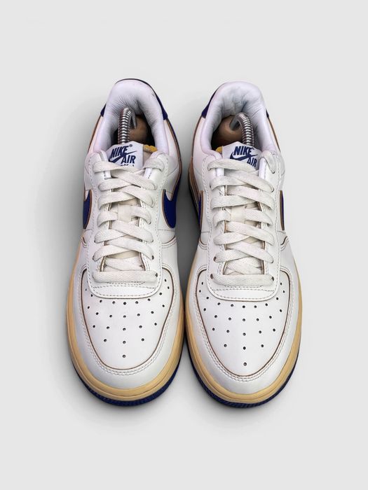 Buty Sportowe Nike Air Force 1 Low Kremowy Granatowy Rozmiar 38