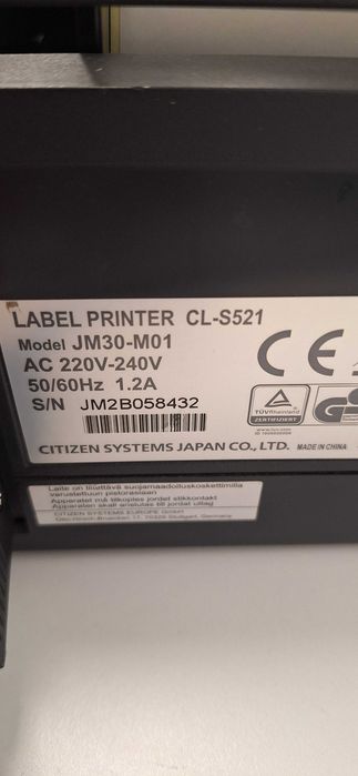 Impressora codigo de barras Citizen CL-S521