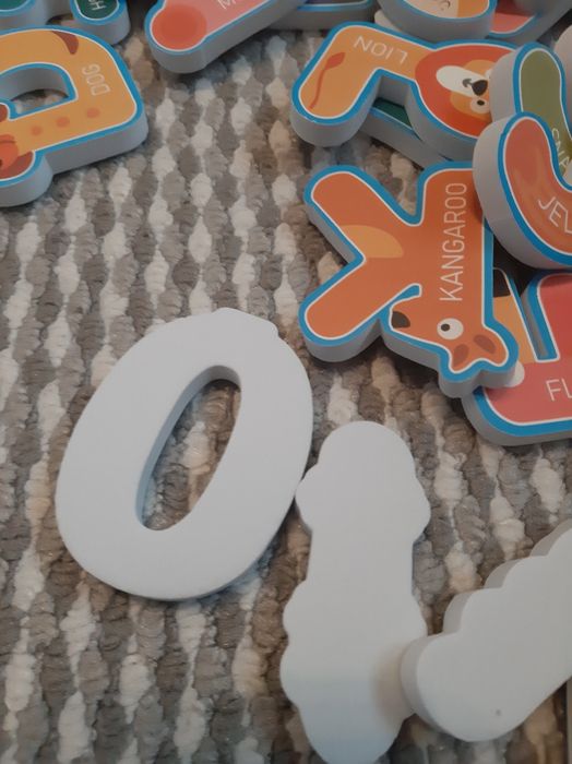 Literki pianki... po angielsku zwierzątka. Do kąpieli