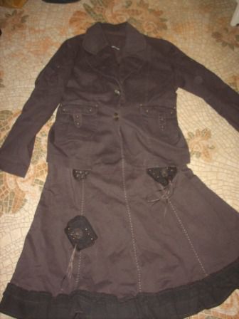 Костюм коричневый женский