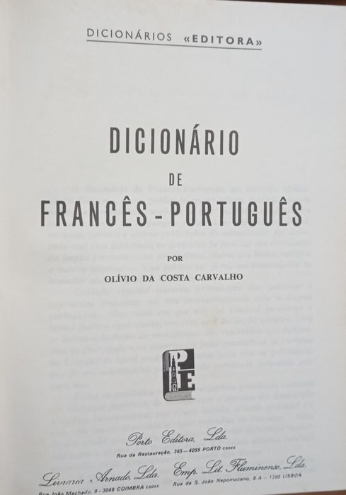 Dicionário de Francês -Português