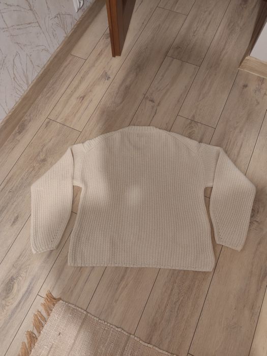 Sweterek ONLY damski jasny beż r.M oversize