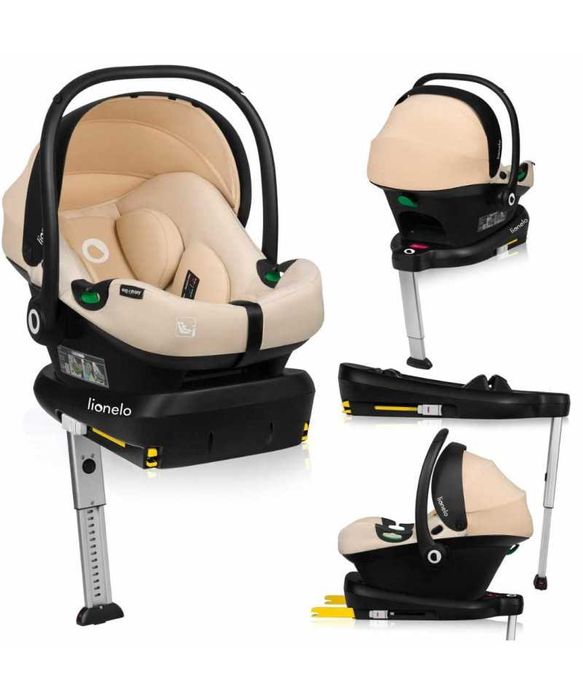 Fotelik samochodowy z bazą ADAC zestaw Lionelo Astrid i-Size