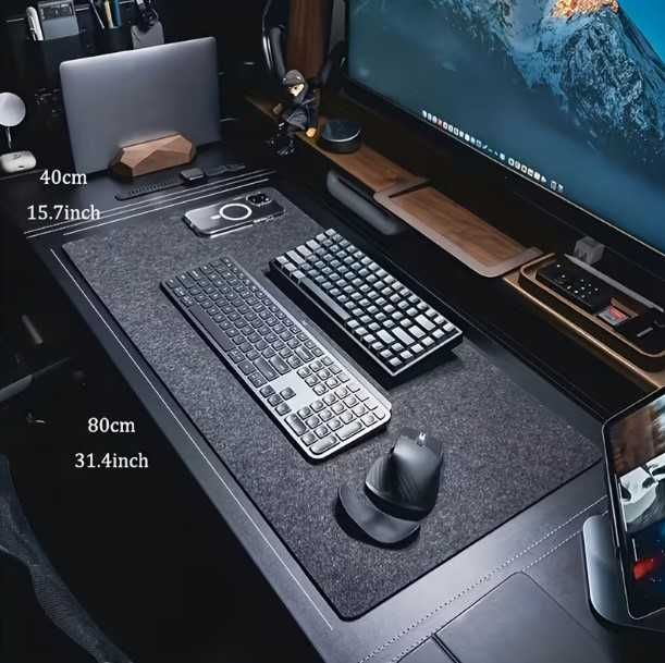 Tapete de Rato de Feltro de Grandes XXL Dimensões Antiderrapante NOVO