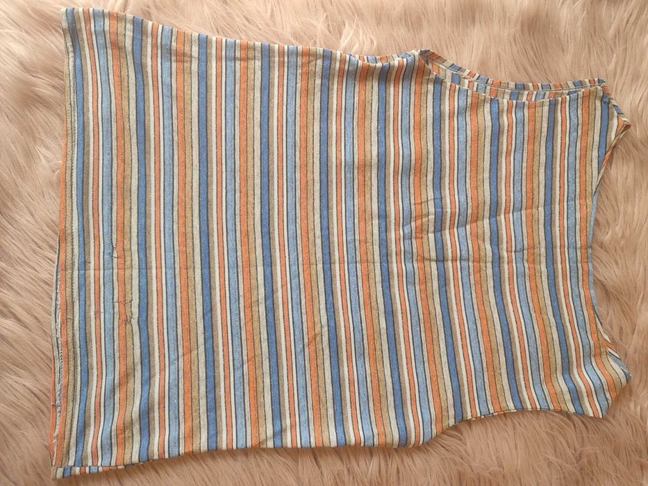 Bluzka dziewczęca w paski bez rękawów kolorowa