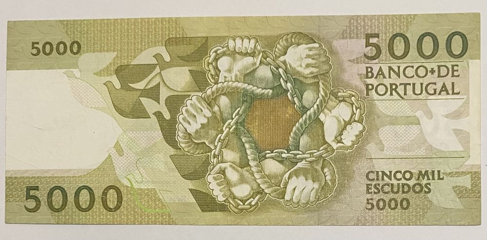 Nota 1126 - Cinco Mil Escudos 1989