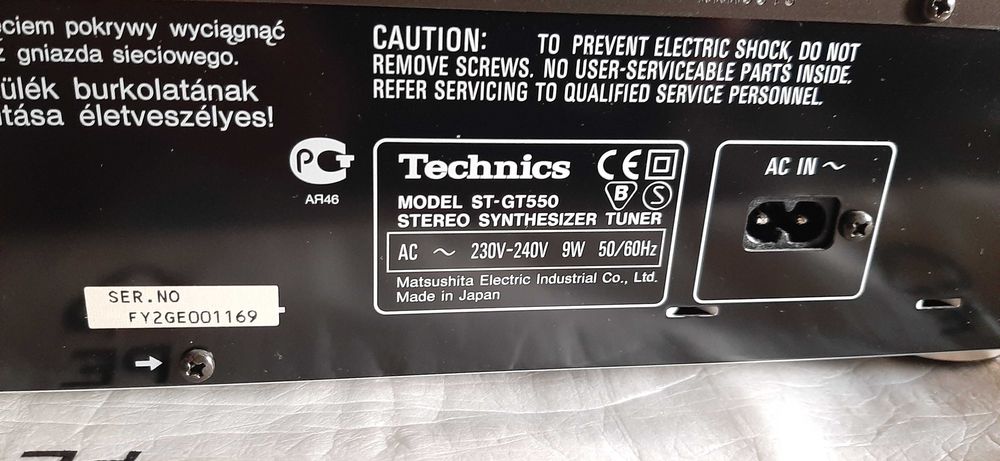Technics ST-GT550 tuner class AA