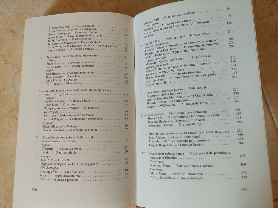 Livro "A vida íntima de Gente Famosa"