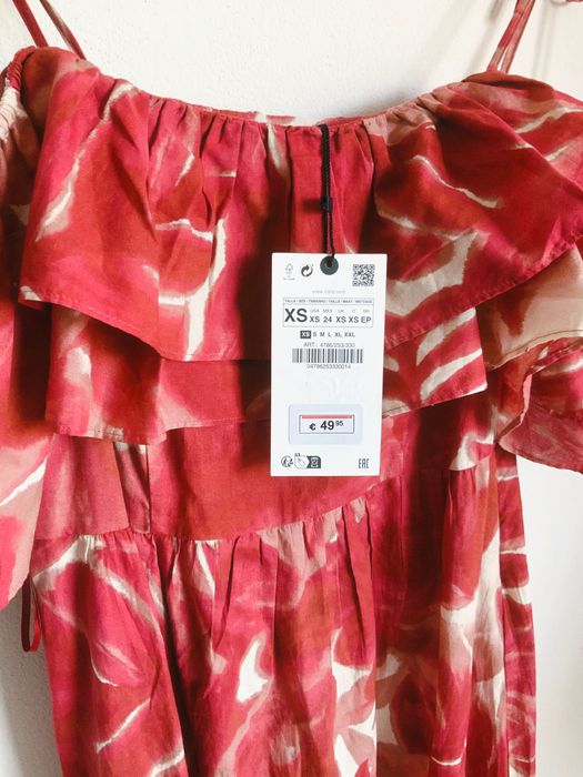 Vestido ombros descobertos ZARA (XS)