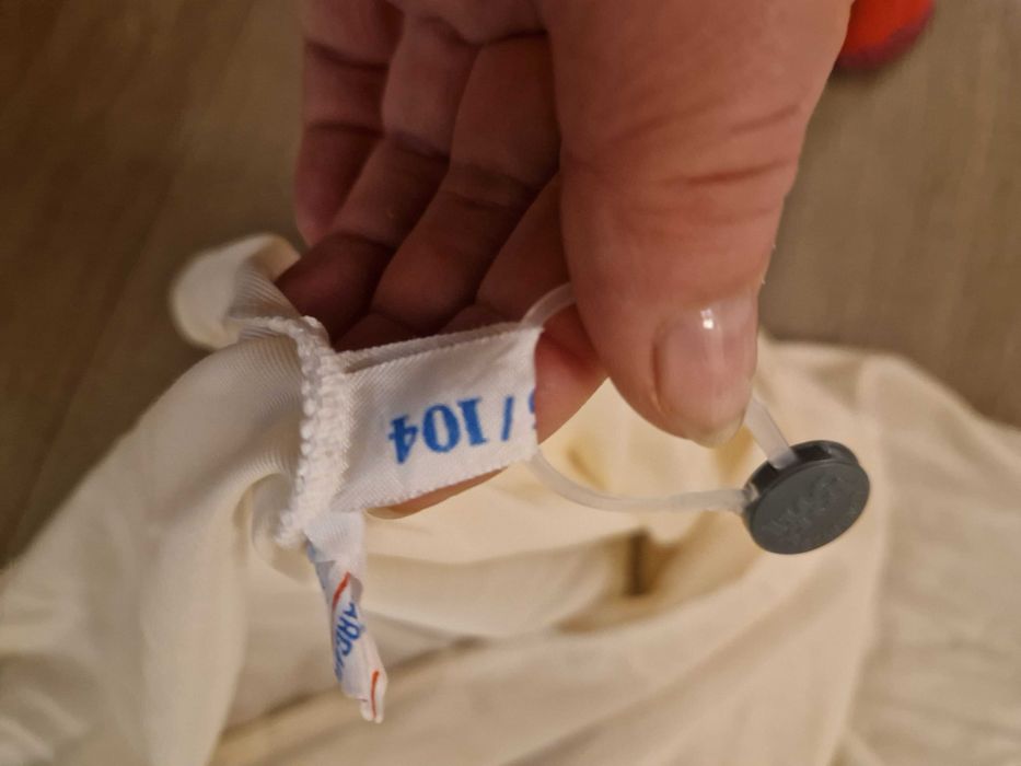 Koszulka nocna ecru z krótkim rękawem