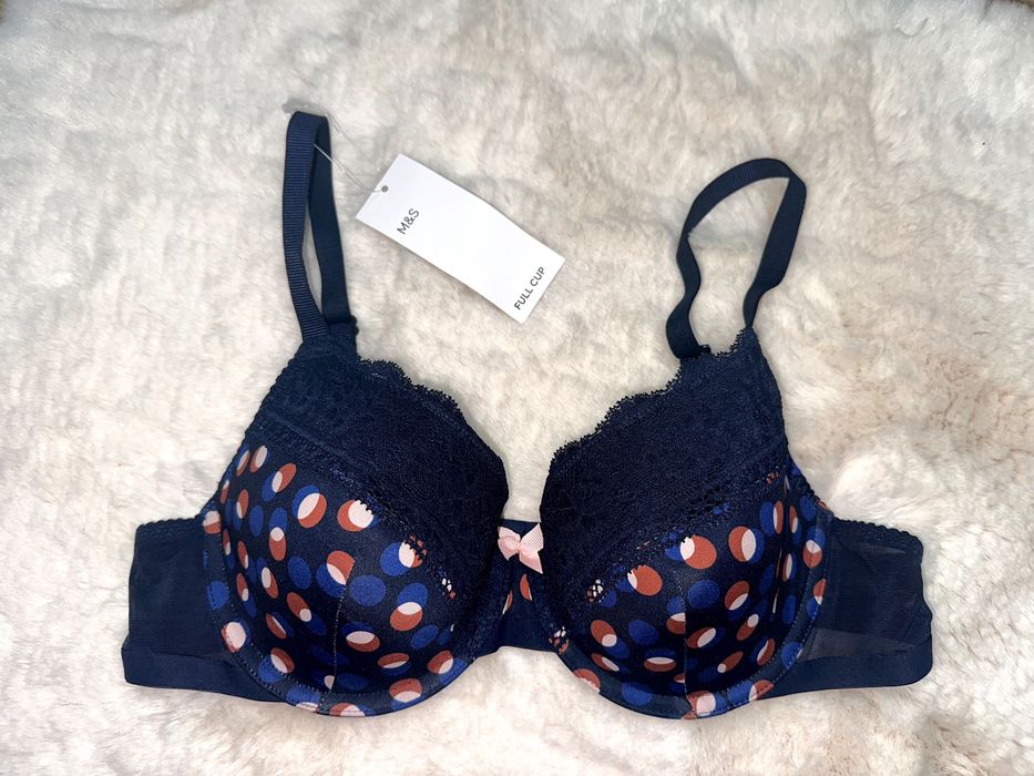 Marks & Spencer granatowy biustonosz nowy 85 A