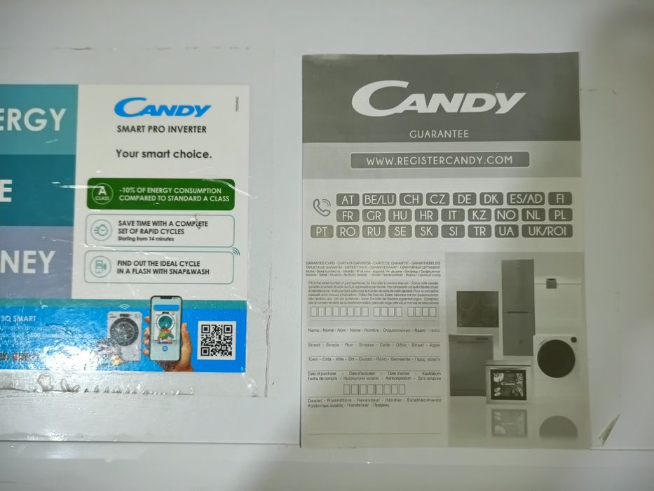 MÁQUINA LAVAR ROUPA CANDY CSO 496 TWB6/1-S 9 KG