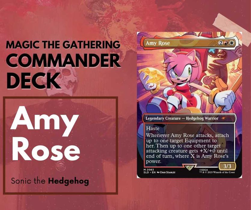 Magic the Gathering Commander | Sonic, Amy Rose, equipments