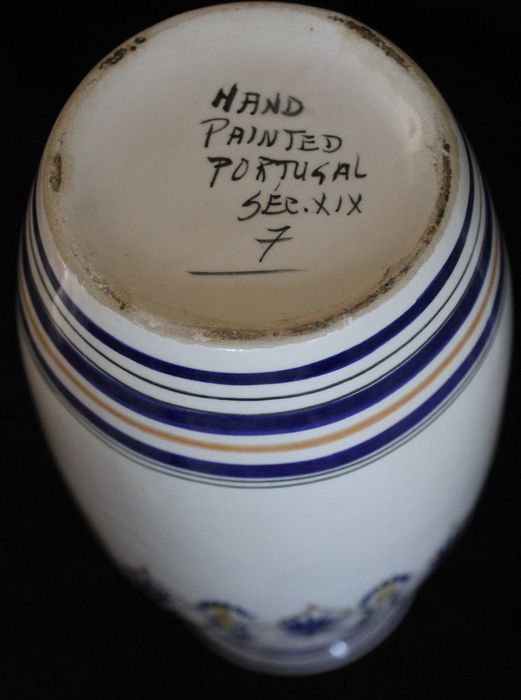 Jarra em faiança com motivo do séc XIX, Santana